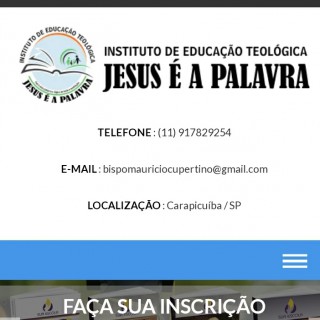 Instituto de Educação Teológia Jesus é a Palavra